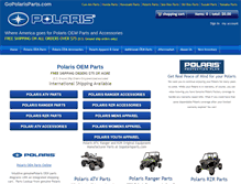 Tablet Screenshot of gopolarisparts.com